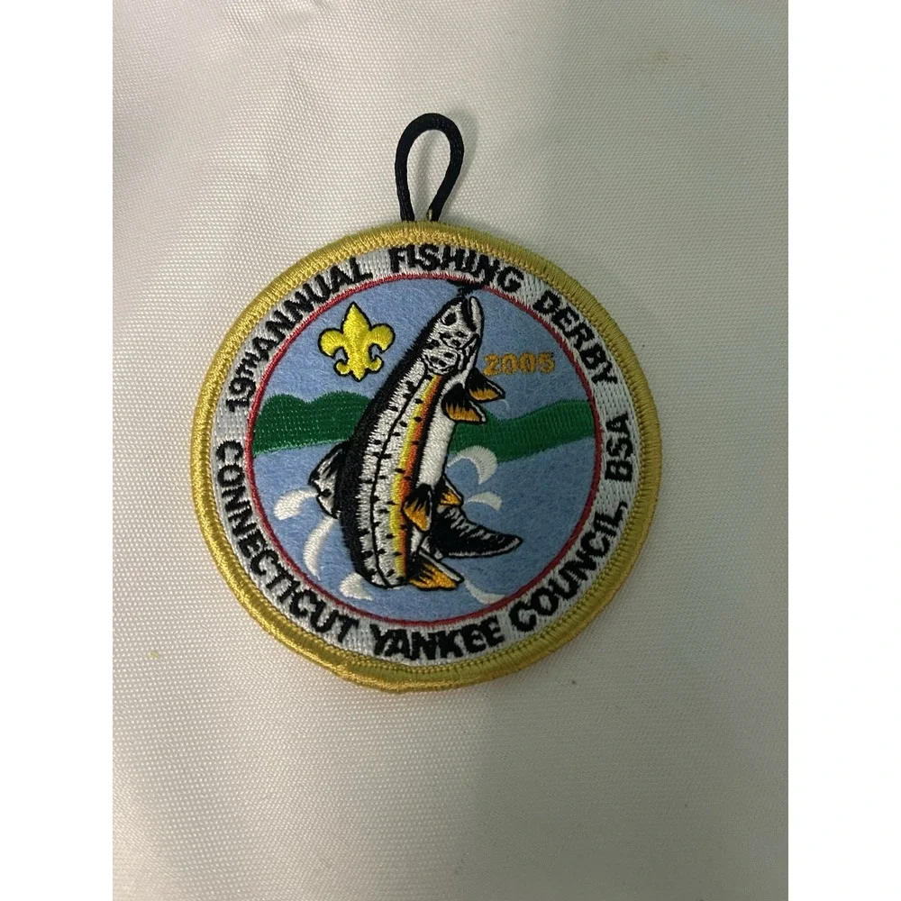 Lot of 11 Connecticut Fish & Boat Commission Derby Embroidered Patches‎ 2000-